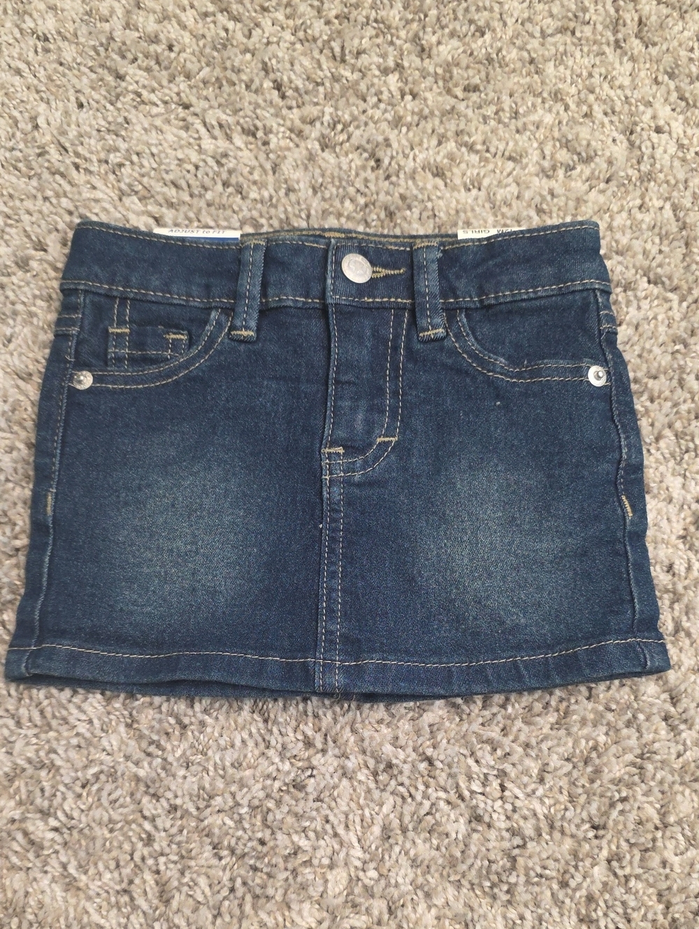 NWT BabyGirl Dark Denim Jean Skirt - w/ Built-in Shorts